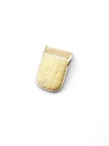 Luffa Peelinghandschuh aus Kürbis-Luffa und Baumwolle für intensives Körperpeeling