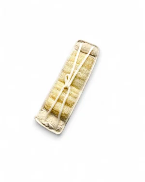Natürliche Rückenluffa aus Kürbisluffa mit zwei Baumwollgriffen für Rückenpeeling